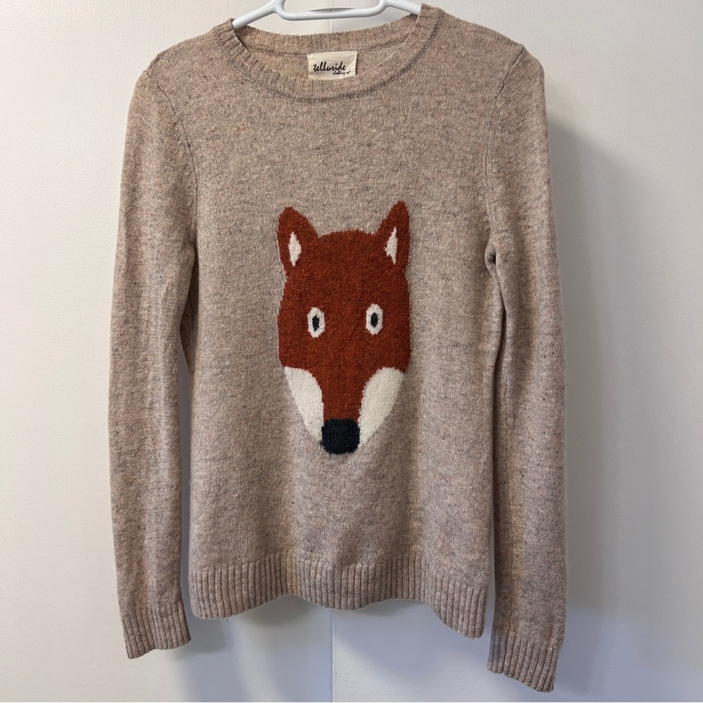 Telluride Merino Wool Fox Sweater size Small